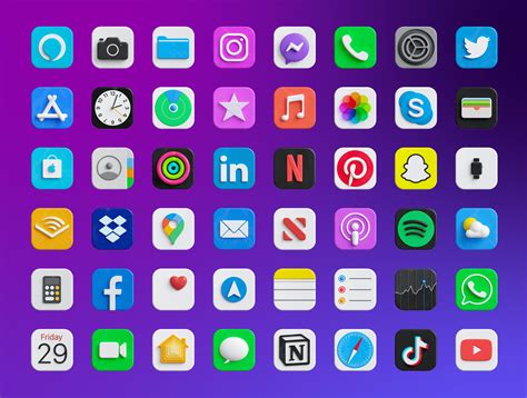 3D iOS Icon Set :: Behance