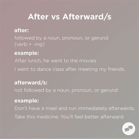 Afterward