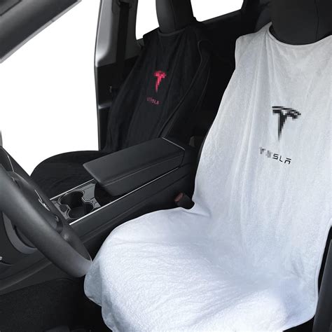 Buy Piora Upgraded Compatible with Tesla Model S 3 X Y White Seat Cover ...