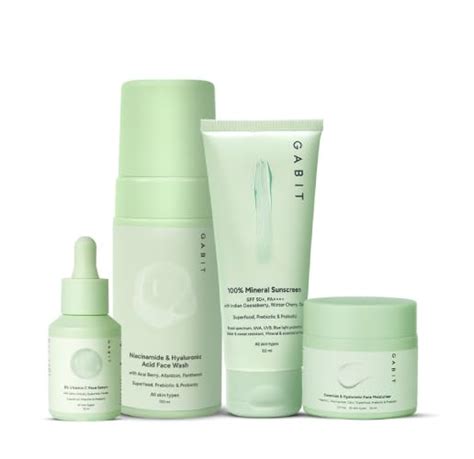 Gabit Skincare Gamechangers Kit | With Niacinamide & Hyaluronic Face ...