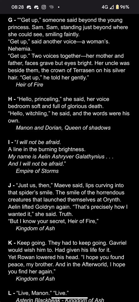 Throne of Glass Quote Alphabet!! The End! : r/throneofglassseries