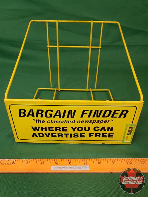 BARGAIN FINDER Counter Top Newspaper Rack (8-1/2"H x 9-1/4"W x 9-1/2"D ...