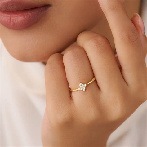 A Little Spark of Forever Gold Plated Ring (Adjustable) – Zavya