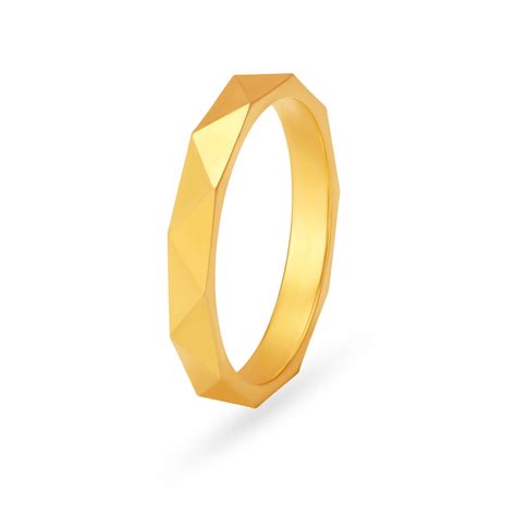 22KT Yellow Gold Radiant Abstract Finger Ring
