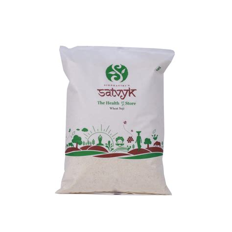 S Siddhagiri's SATVYK THE HEALTH re STORE Set of 2- Organic Wheat Suji ...