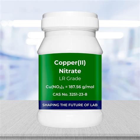 Copper(II) Nitrate LR Grade - 500 gm | CAS RN: 3251-23-8 - Laboratory Hub