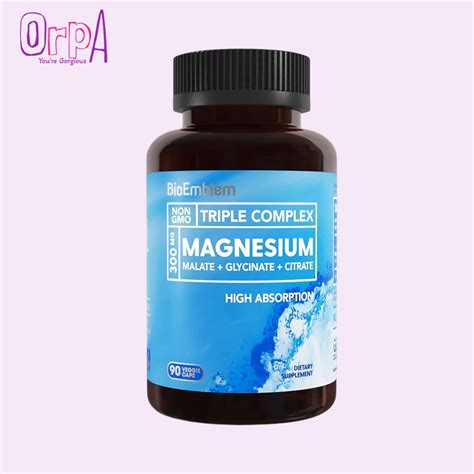 BioEmblem Triple Complex Magnesium - 90 Capsules - Orpa