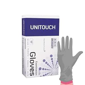 Unitouch Nitrile Powdered Free Examination Gloves 2 Pack of 100 Pcs ...