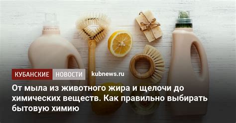 От мыла из животного жира и щелочи до химических веществ. Как правильно ...