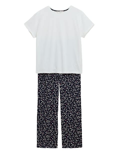 Pure Cotton Floral Print Pyjama Set