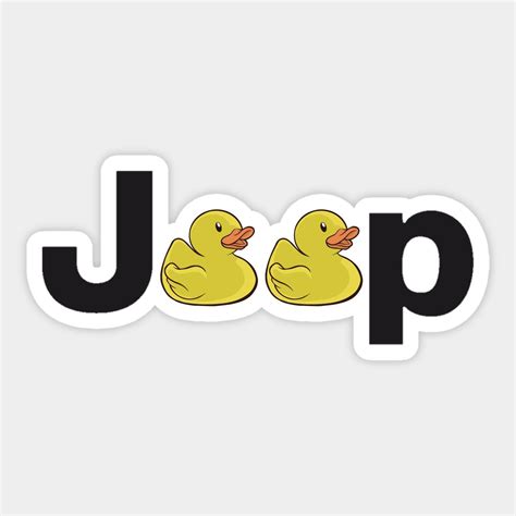 J..p Duckduck Duck Jeep Stickers