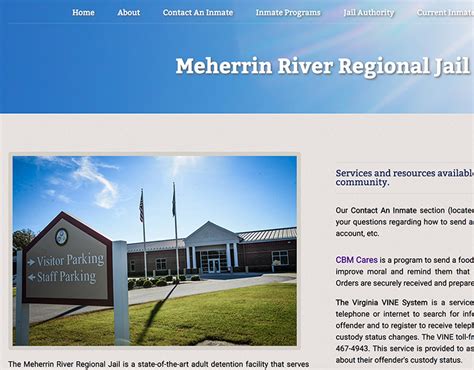 Meherrin River Regional Jail: Mobile-Friendly Redesign :: Behance