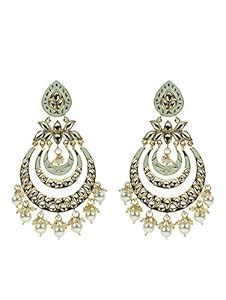 Buy Priyaasi Gold-Plated Artificial Beads Traditional Chandbalis For ...