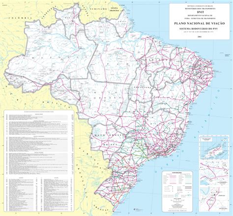 Large detailed road map of Brazil. Brazil large detailed road map | Vidiani.com | Maps of all ...