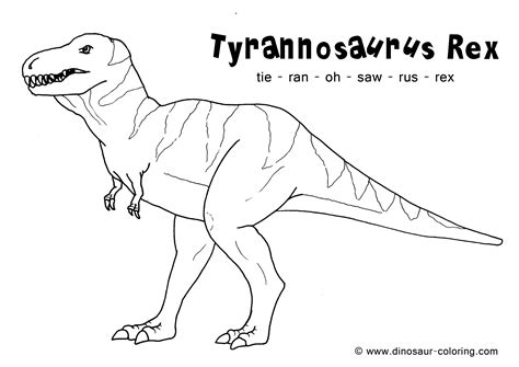 T Rex Coloring Pages Printable - Printable Board Games