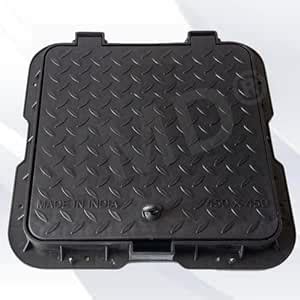 VMD, Heavy Duty Premium (18" x 18") Manhole Cover for All Purposes ...