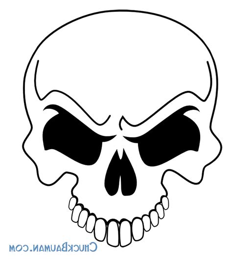 Easy Skull Drawings