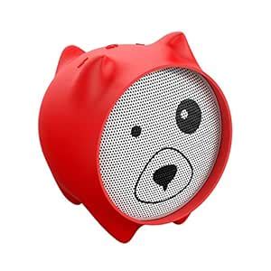 Efillooc Dogz Mini Bluetooth Speaker 3W with TWS Aux-in and Mic (red ...