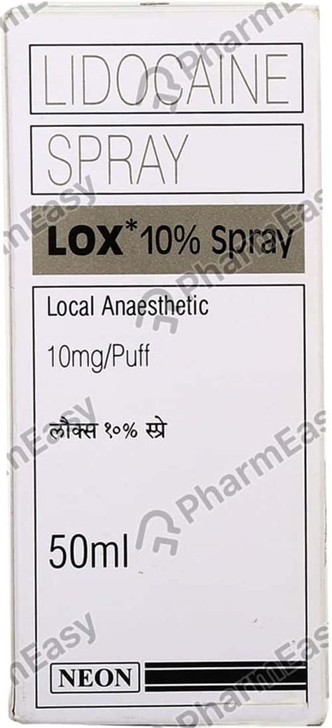 Buy Lox 10% Bottle Of 50ml Spray Online & Save Up to 24% at PharmEasy