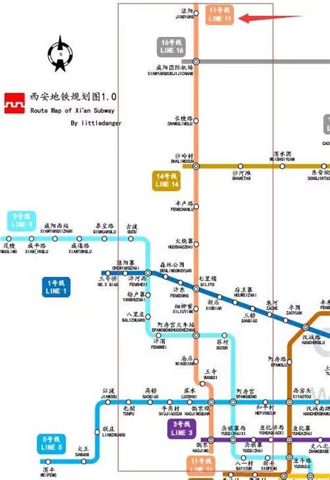 西安地铁规划17条线 最全2017西安在建地铁进度，这几大区域将迎巨变！哪个在你家附近_美图美句