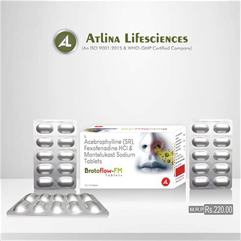 Brotoflow-FM Tablets Atlina Lifesciences Private Limited