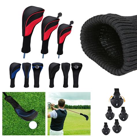 Buy Golf Club Head Covers for Fairway Woods Driver Hybrids,Long Neck ...