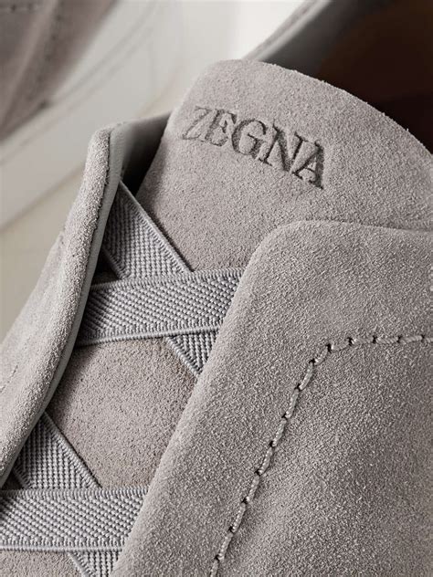 ZEGNA Triple Stitch™ Suede Slip-On Sneakers for Men | MR PORTER