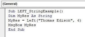 Image result for First Two Characters of String VBA