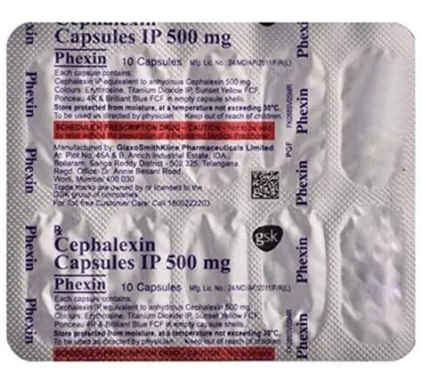 PHEXIN CAPS 500MG 1*10