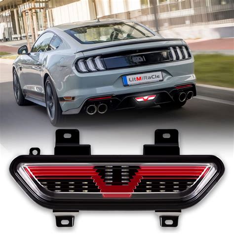 Amazon.com: LitMiRaCle Backup Light for Ford Mustang, LED Center ...