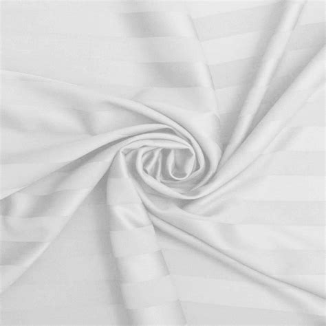White Stripes Cotton Blend Elastic Fitted King Bedsheet – Srijee Decors