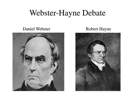 Webster Hayne Debate