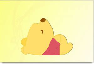 RangeeleInkers Pooh Sleeping Laminated Poster Paper Print - Abstract ...