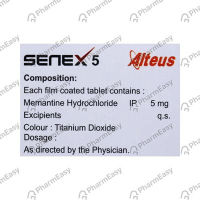 Buy Senex 5 MG Tablet (15) Online at Flat 15% OFF | PharmEasy