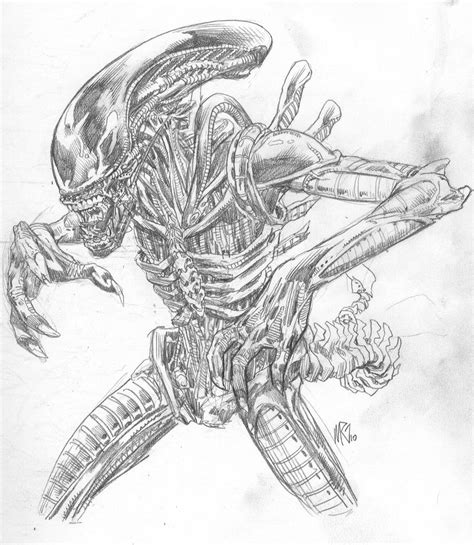Alien Pencil Art 的图像结果