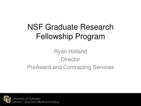 PPT - NSF Graduate Research Fellowship Program PowerPoint Presentation ...
