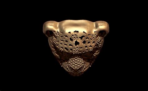 Leopard Face Pendant 3D Model STL File