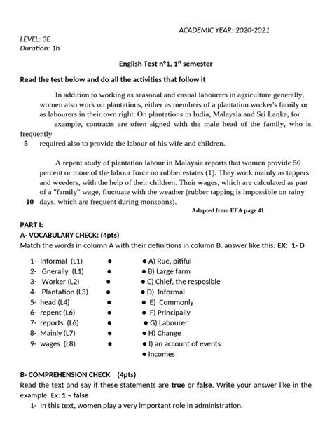 Image result for English Level 4 Test