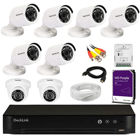 DeckLink Full HD 8 CCTV Camera Day/Night Vision with 8 Channel DVR 1TB ...