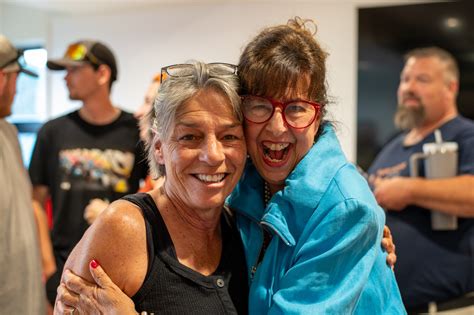 The Islander - Paula Bradley (left) and Andrea Champagne (right) posed ...