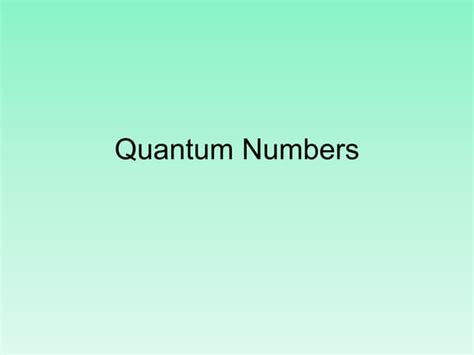 Image result for Quantum Numbers Video Learning