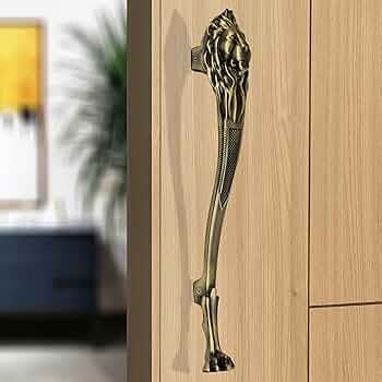 Plantex Heavy Duty Door Handle/Door & Home Decor/12-inches Lion Shape ...
