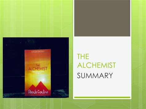 SOLUTION: Summary the alchemist by paulo coelho - Studypool