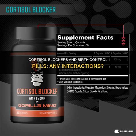 Cortisol Blockers And Birth Control Pills: Any Interactions? | ShunChild