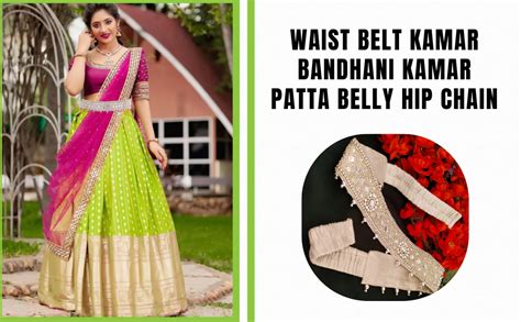 VAMA Fabric Fashions Embroidery Work Cloth Vaddanam Belt Silver White ...