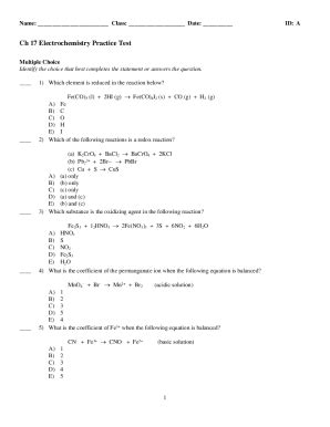Fillable Online Solved: Name: Class: Date: Chapter 17-18 Practice Test ...