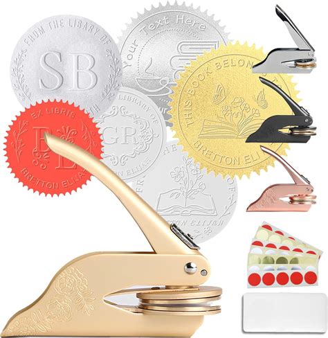 Book Embosser Personalized, Custom Book Embosser Stamp for Libraries ...