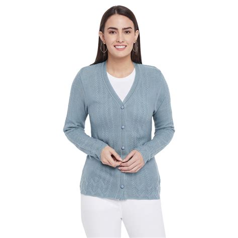 Wool Blend V Neck Sky cardigan – Clapton Store