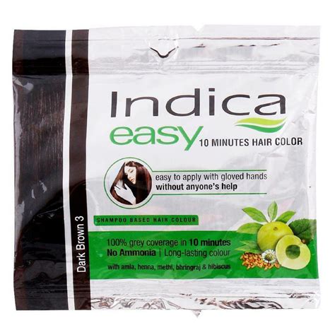 Buy Indica Easy Hair Color Dark Brown, 25 ml | 19 Minutes Delivery ...
