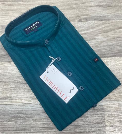 Word Wale Striped Kurtha Shirt
